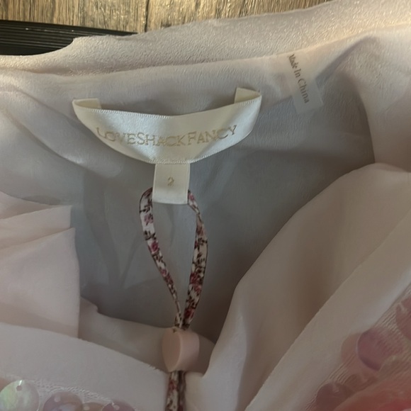 NWT Loveshack Fancy Kumi Dress in Irridescent, size 2 - Picture 3 of 7